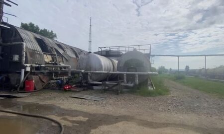 (Видео) Пожарот во нафтената рафинерија во сибирскиот град Ангарск е изгаснат