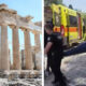 (Видео) Туристка колабирала на Акропол, денес ќе биде затворен од 12 часот поради горештините