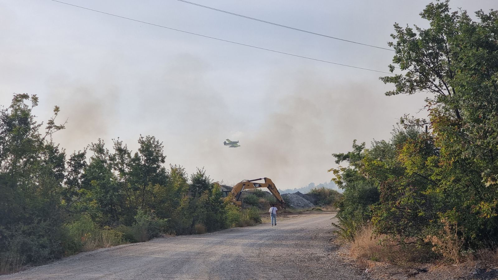 (Видео) Ангелов: Поради распространетоста на пожарот над Катланово ќе се приклучи и еден полициски хеликоптер