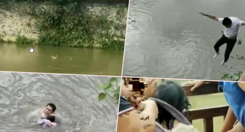(Видео) Драма во Кина: седумгодишно девојче  однесено од надојдената река, исправено пред моментот на живот или смрт
