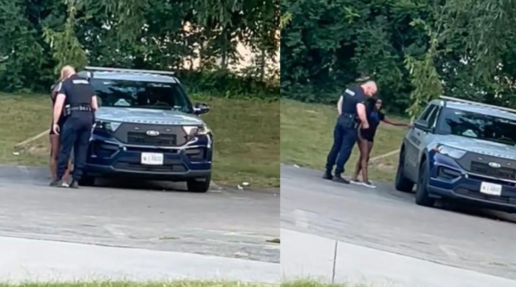 (Видео) Скандал во САД – полицаец снимен додека се бакнува со љубовницата во службениот автомобил: „Заљубени сме“