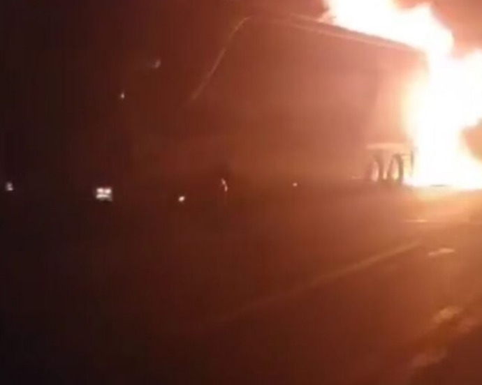 Ужас во Словенија: Изгоре автобус од Босна и Херцеговина