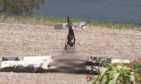(Видео) Мал авион се урна врз далековод, настрадаа маж и мало дете